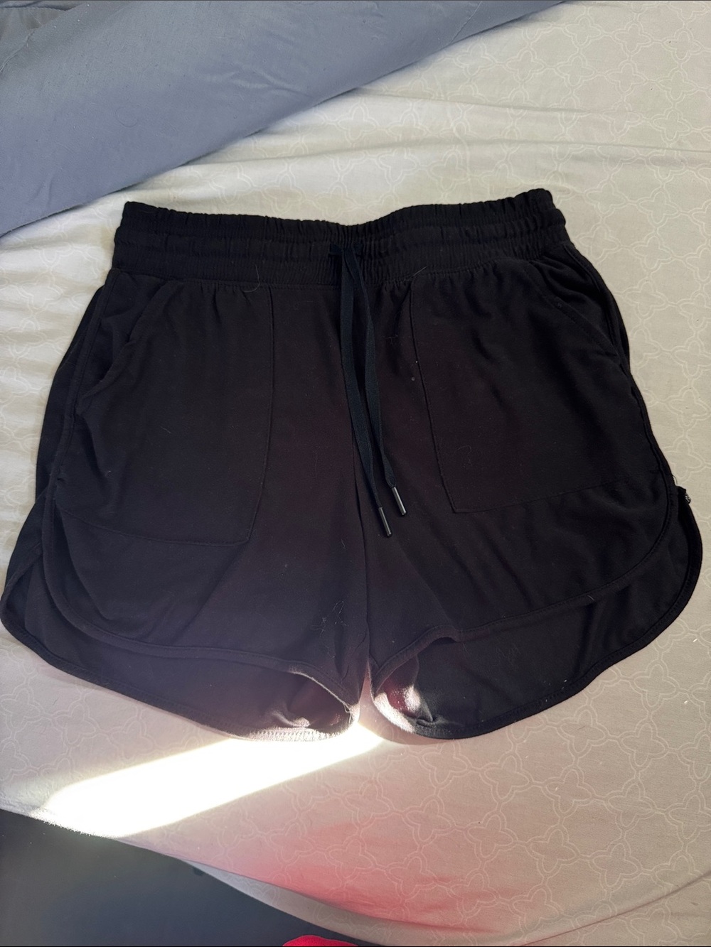 Athletic Works Black Women's Drawstring Athletic Shorts with Pockets
